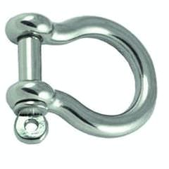  Bow Shackle HD Galvanised 8mm L32mm with 16-22mm gap 8mm pin